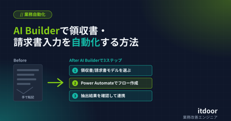 AI Builderで領収書・請求書入力を自動化する方法